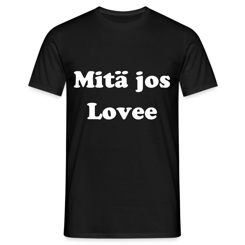 Men's T-Shirt mitä jos lovee - black