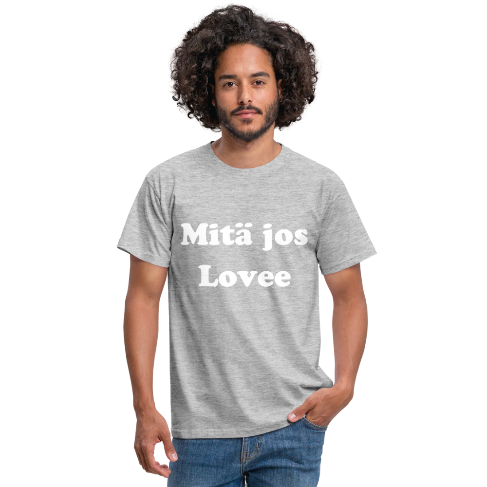 Men's T-Shirt mitä jos lovee - heather grey