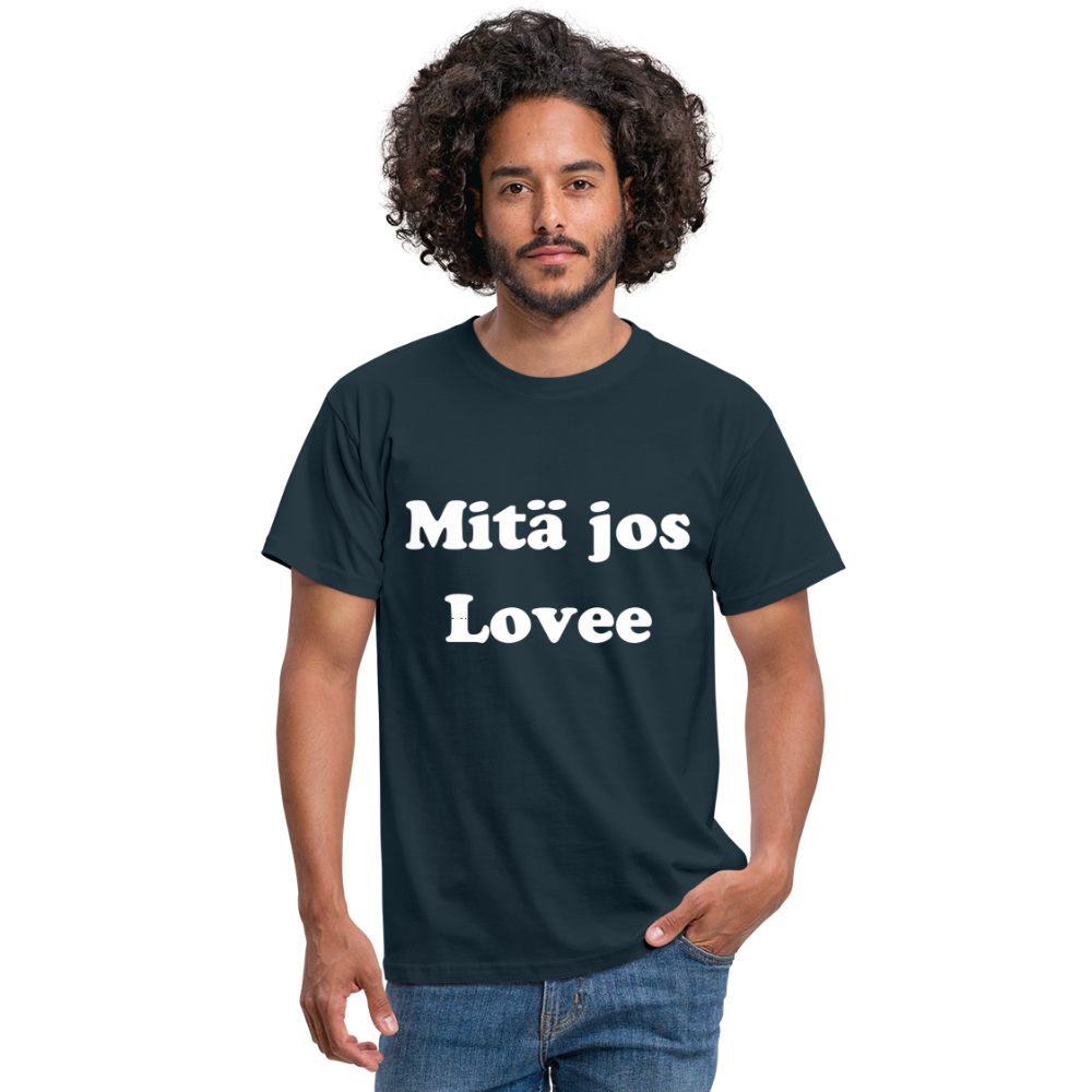 Men's T-Shirt mitä jos lovee - navy