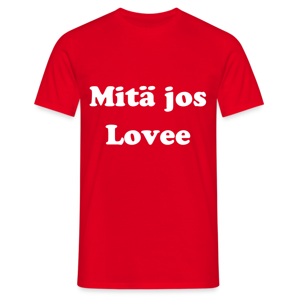 Men's T-Shirt mitä jos lovee - red