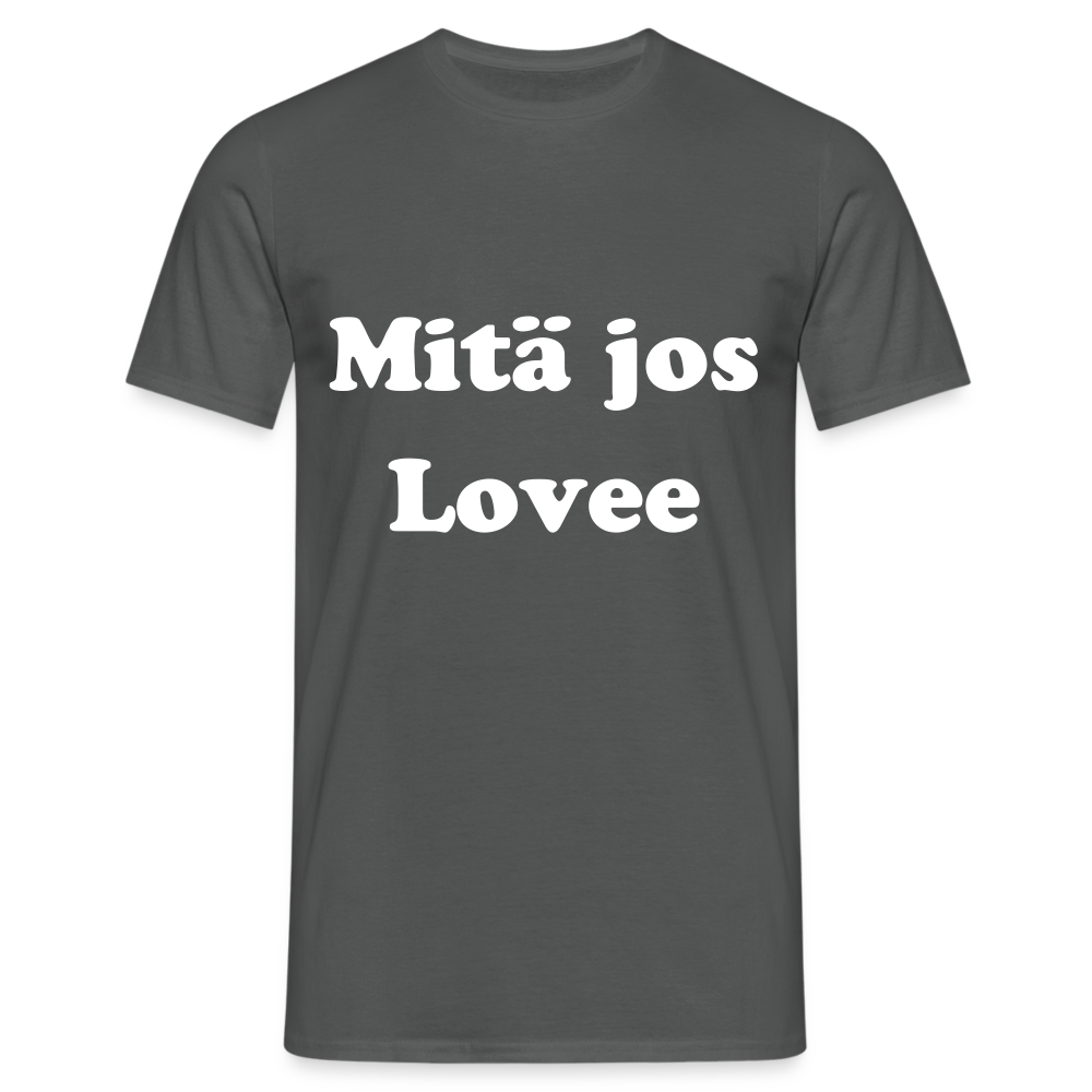 Men's T-Shirt mitä jos lovee - charcoal grey