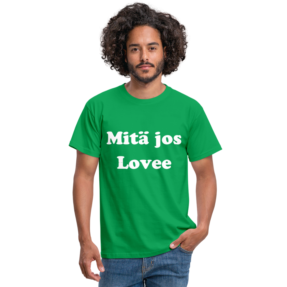 Men's T-Shirt mitä jos lovee - kelly green