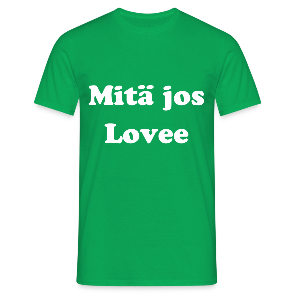 Men's T-Shirt mitä jos lovee - kelly green